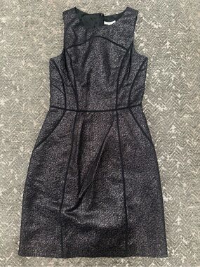 Shoshanna black metallic dress (size 0)